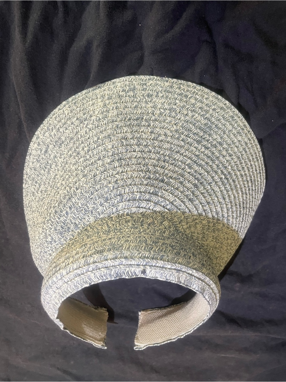 Fits Most Women's Braided Straw Visor 5" Peak | Adjustable One Size, by Scala